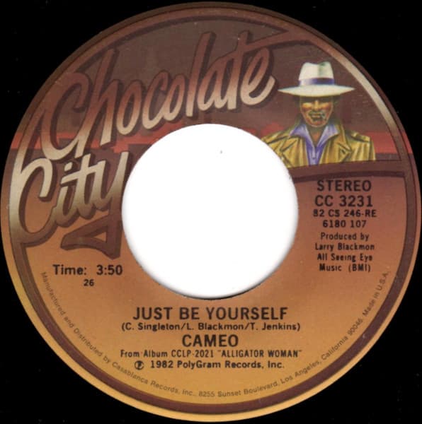 Cameo – Just Be Yourself vinyl cover art