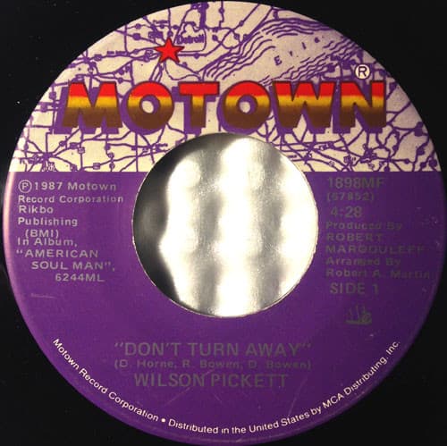Wilson Pickett – Don'T Turn Away vinyl cover art