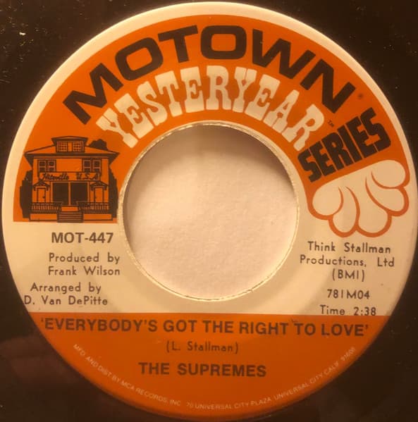The Supremes – Stoned Love vinyl cover art