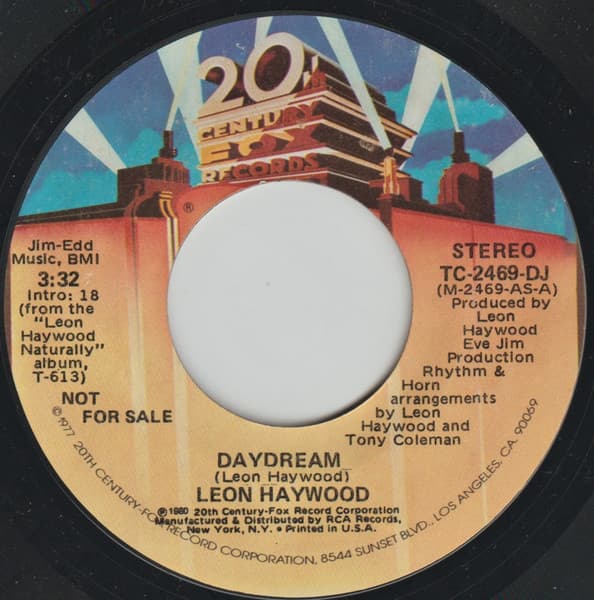 Leon Haywood – Daydream vinyl cover art