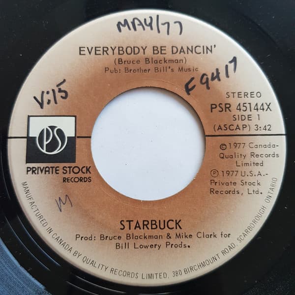 Starbuck (2) – Gimme A Break vinyl cover art