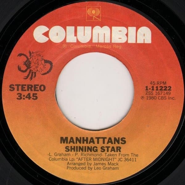 Manhattans – Shining Star vinyl cover art