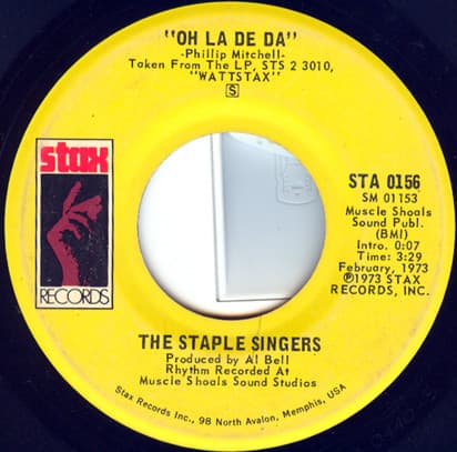 The Staple Singers – Oh La De Da vinyl cover art