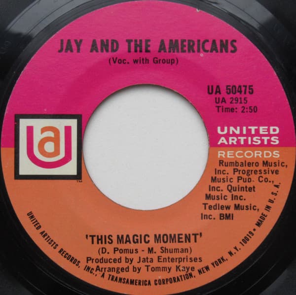 Jay & The Americans – This Magic Moment vinyl cover art