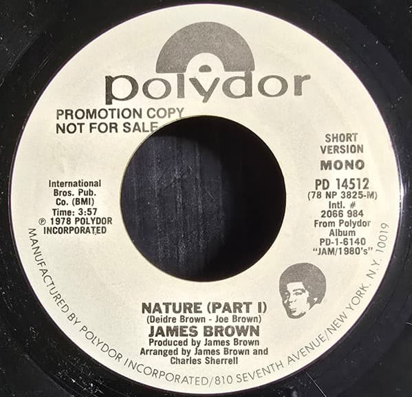 James Brown – Nature vinyl cover art