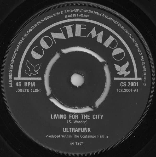 Ultrafunk – Living For The City vinyl cover art