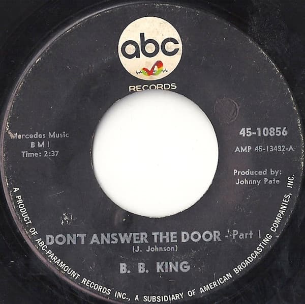 B.B. King – Don'T Answer The Door vinyl cover art