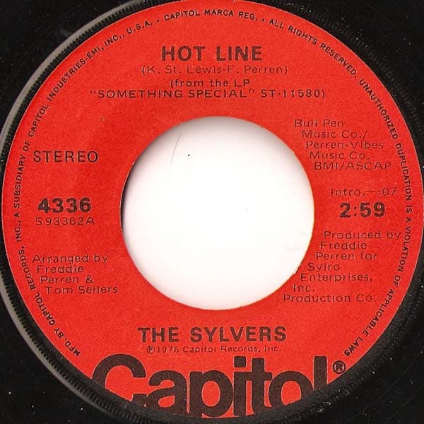 The Sylvers – Hot Line vinyl cover art