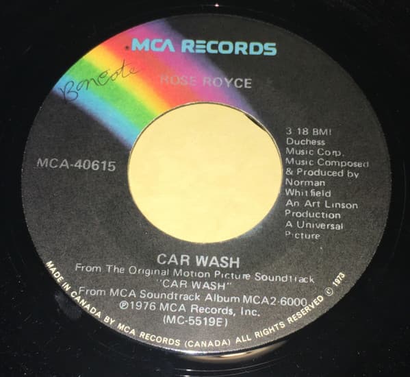 Rose Royce – Car Wash vinyl cover art