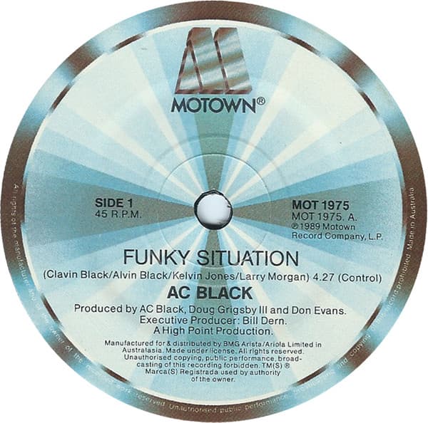 Ac Black – Funky Situation vinyl cover art