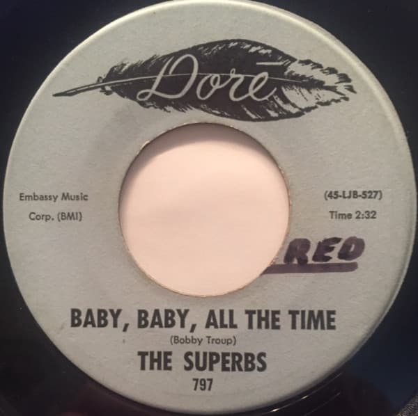 The Superbs (2) – Baby, Baby All The Time vinyl cover art