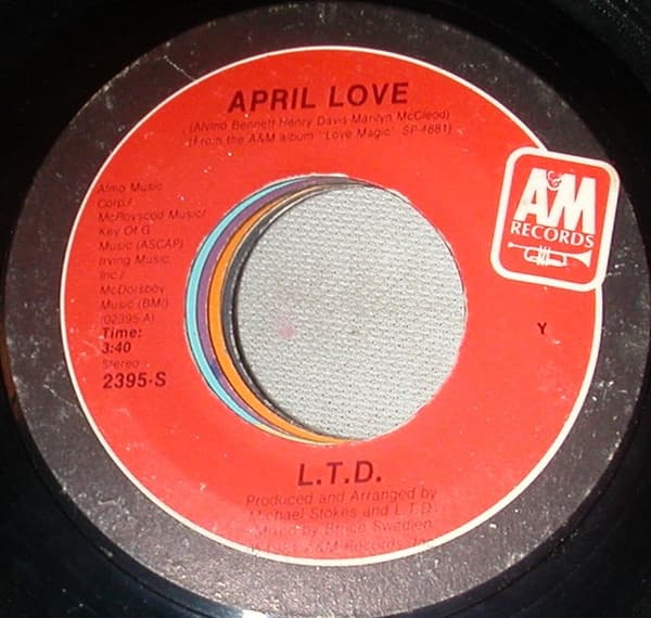 L.T.D. – April Love vinyl cover art