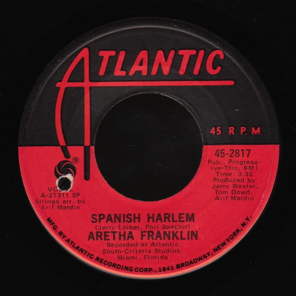 Aretha Franklin – Lean On Me vinyl cover art