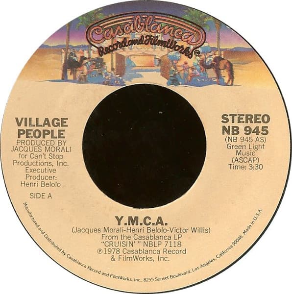 Village People – Y.M.C.A. vinyl cover art