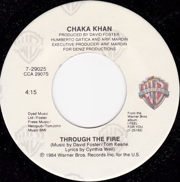 Chaka Khan – Through The Fire vinyl cover art
