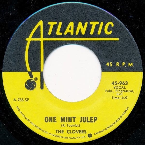 The Clovers – One Mint Julep vinyl cover art