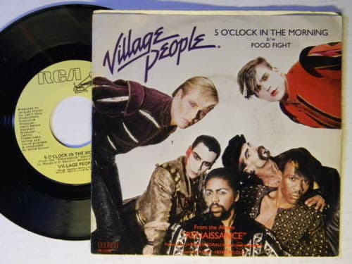 Village People – 5 O'Clock In The Morning vinyl cover art