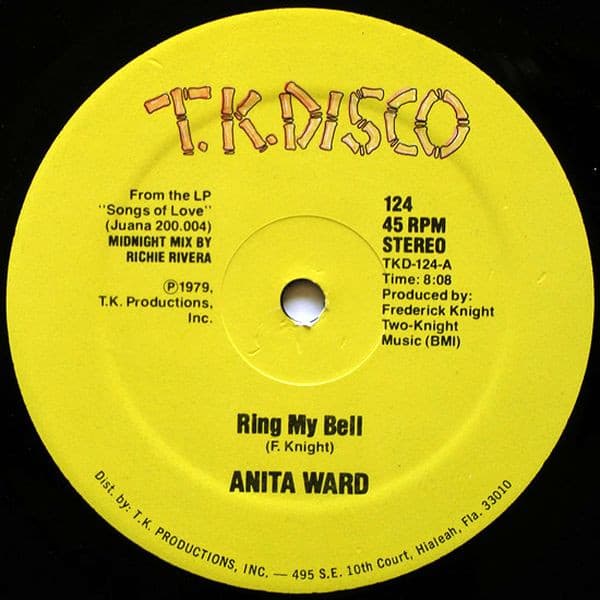 Anita Ward – Ring My Bell vinyl cover art