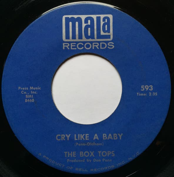 Box Tops – Cry Like A Baby vinyl cover art