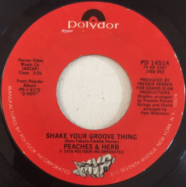 Peaches & Herb – Shake Your Groove Thing vinyl cover art