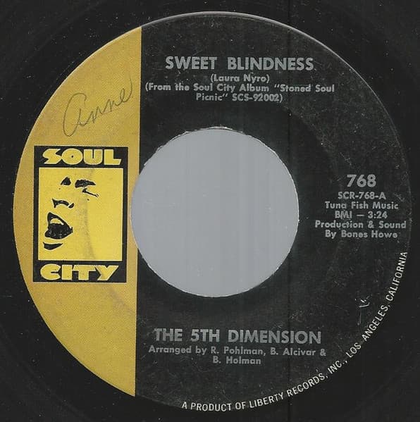 The Fifth Dimension – Bobbie'S Blues (Who Do You Think Of?) vinyl cover art