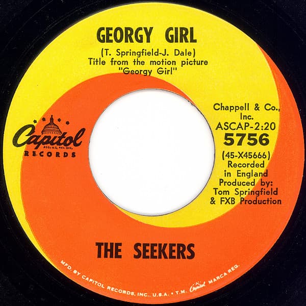 The Seekers – Georgy Girl vinyl cover art