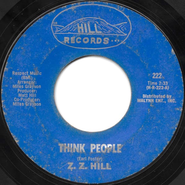 Z.Z. Hill – Think People vinyl cover art