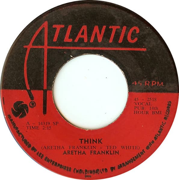 Aretha Franklin – Think vinyl cover art