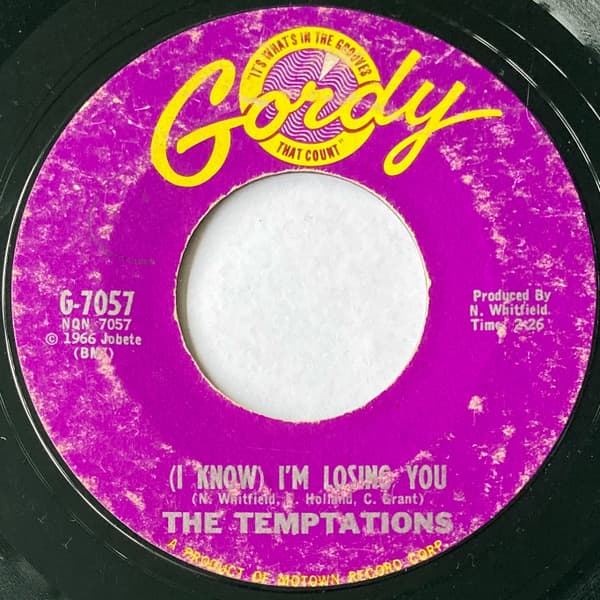 The Temptations – (I Know) I'M Losing You vinyl cover art