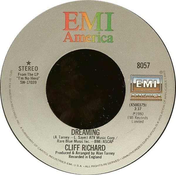 Cliff Richard – Dynamite vinyl cover art