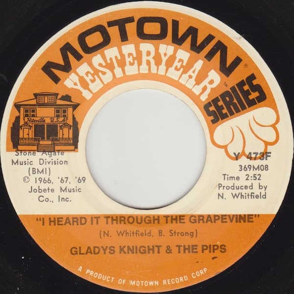 Gladys Knight And The Pips – The End Of Our Road vinyl cover art