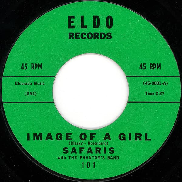 The Phantom'S Band The Safaris – Image Of A Girl vinyl cover art