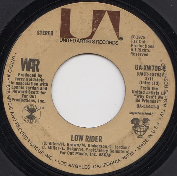 War – Low Rider vinyl cover art