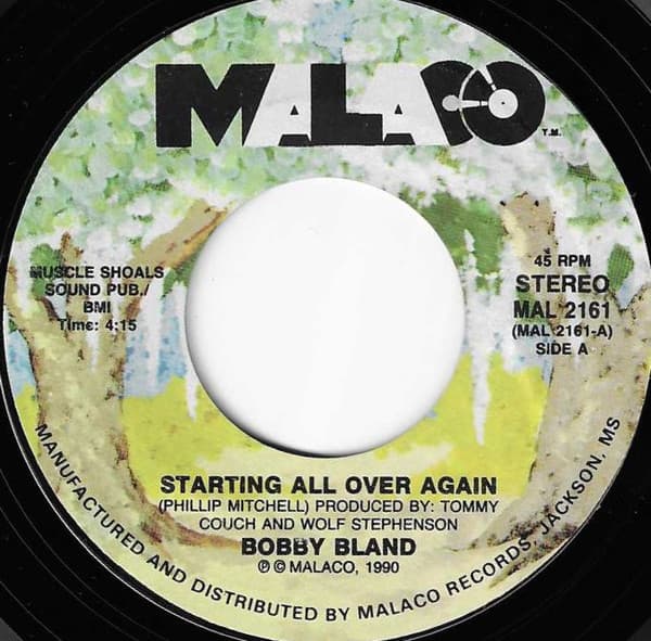 Bobby Bland – Starting All Over Again vinyl cover art