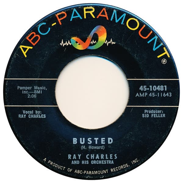 Ray Charles Ray Charles And His Orchestra – Busted vinyl cover art