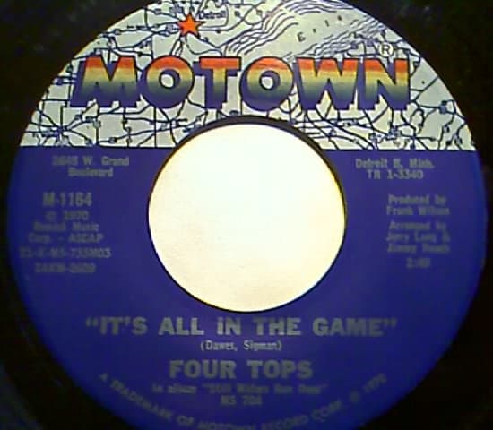 Four Tops – Love (Is The Answer) vinyl cover art