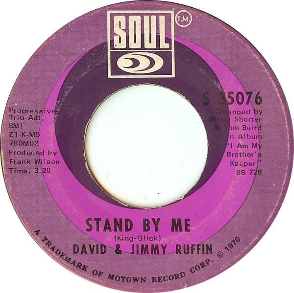 The Ruffin Brothers – Stand By Me vinyl cover art