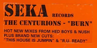 The Centurions – House - Burn vinyl cover art