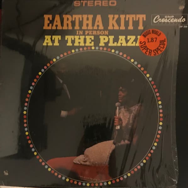 Eartha Kitt – In Person At The Plaza vinyl cover art