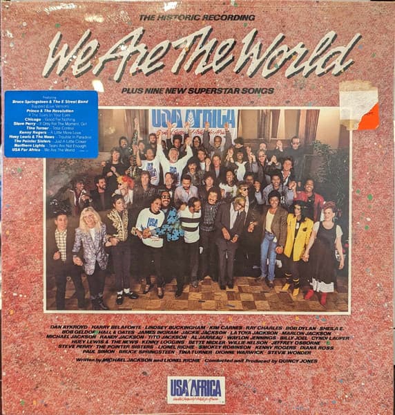 Usa For Africa – We Are The World vinyl cover art