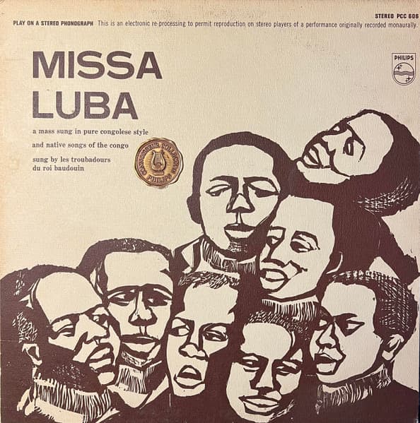 Les Troubadours Du Roi Baudouin – Missa Luba vinyl cover art