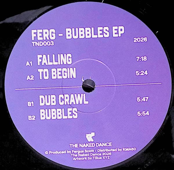Ferg (6) – Tech House - Bubbles Ep vinyl cover art