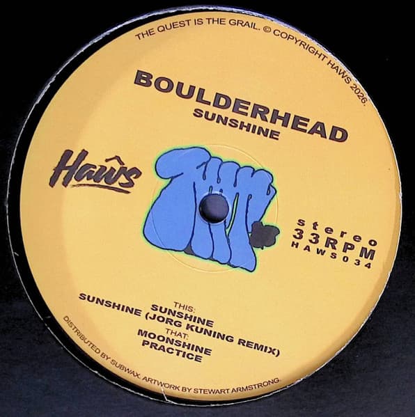 Boulderhead – Tech House - Sunshine vinyl cover art