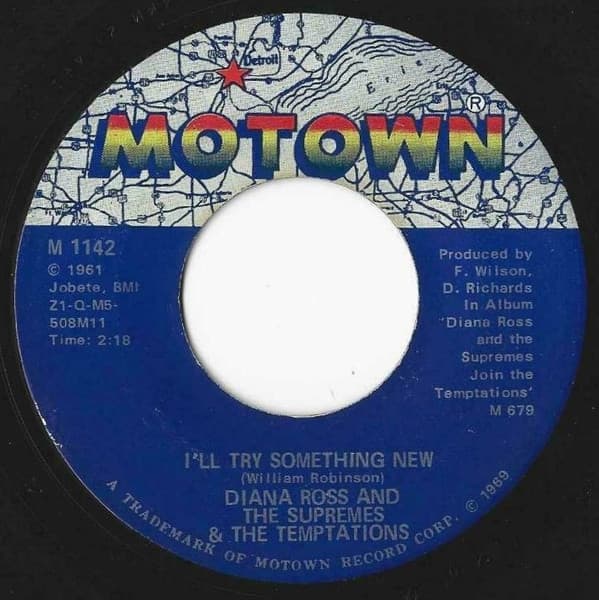 The Temptations The Supremes – I'Ll Try Something New vinyl cover art