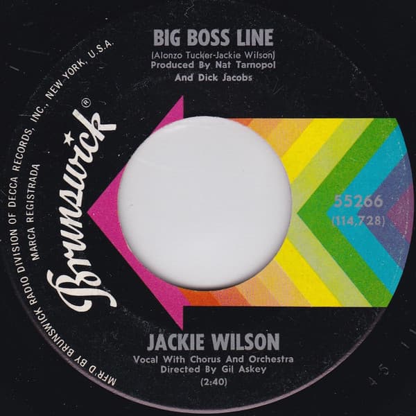 Jackie Wilson – Be My Girl vinyl cover art