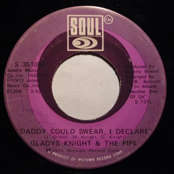 Gladys Knight And The Pips – For Once In My Life vinyl cover art