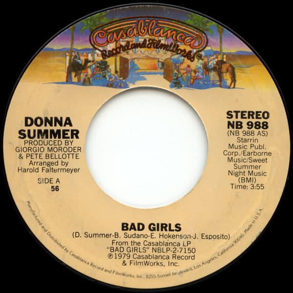 Donna Summer – Bad Girls vinyl cover art
