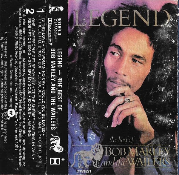 Bob Marley & The Wailers – Legend - The Best Of Bob Marley And The Wailers vinyl cover art