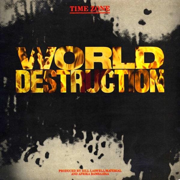Time Zone – Electro - World Destruction vinyl cover art