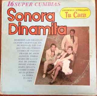 La Sonora Dinamita – 16 Super Exitos vinyl cover art